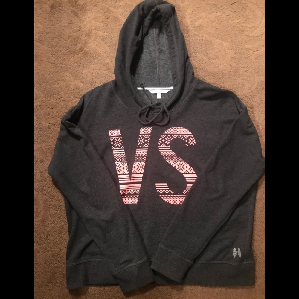 Victoria’s Secret L/G Hoodie. Charcoal grey.